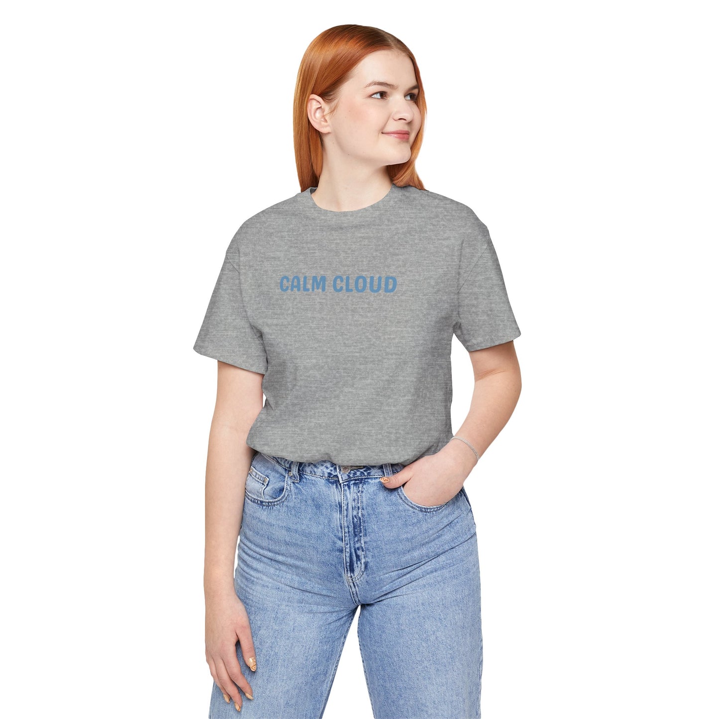Calm Cloud Unisex Tee - It's Ok To Be Anxious, Graphic T shirt, Casual Wear, Gift for Him/Her, Everyday Style, Minimalist Tee, Cozy Tee