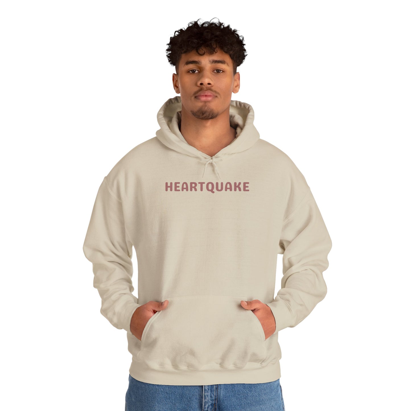 Heartquake Unisex Hoodie - For the love of everything complicated and the overwhelming rush feelings of the heart shaken by love, fear, grief, or inspiration - Heavy Blend Hooded Sweatshirt, Cozy Comfort, Gift for Friends and Family, Trendy Appeal